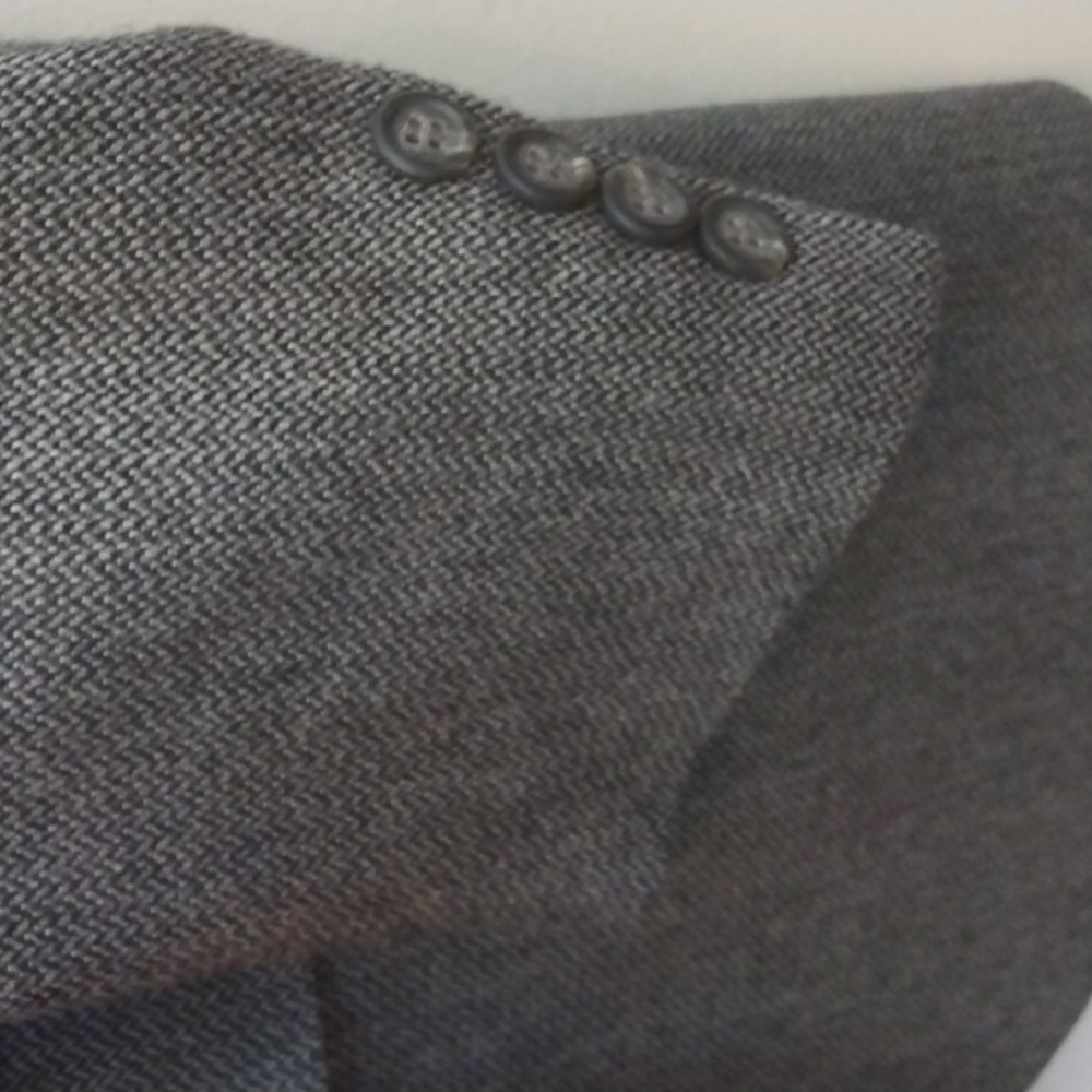 Brooks Brothers Gray Herringbone 3 Roll 2 Sport Coat 41R - Picture 12 of 14